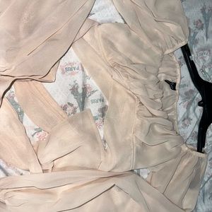 Going out crop top like blouse